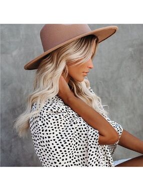 VICI Wide Brim Tan Hat
